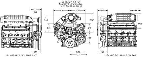 CONCEPT ONE VICTORY SERIES Pulley Kit (GM LS)